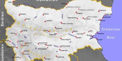 Քարտեզ բուլղարական ափին