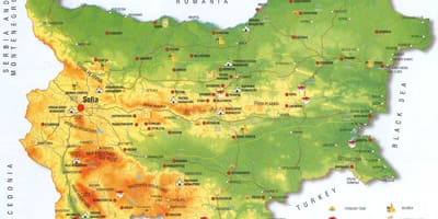 Բուլղարացի լեռները քարտեզ