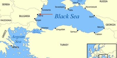 Բուլղարիայի Վառնա քարտեզի վրա