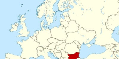 Աշխարհի քարտեզը, ցույց է տալիս Բուլղարիայի