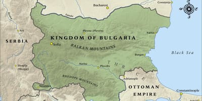 Քարտեզը հին բուլղարերեն